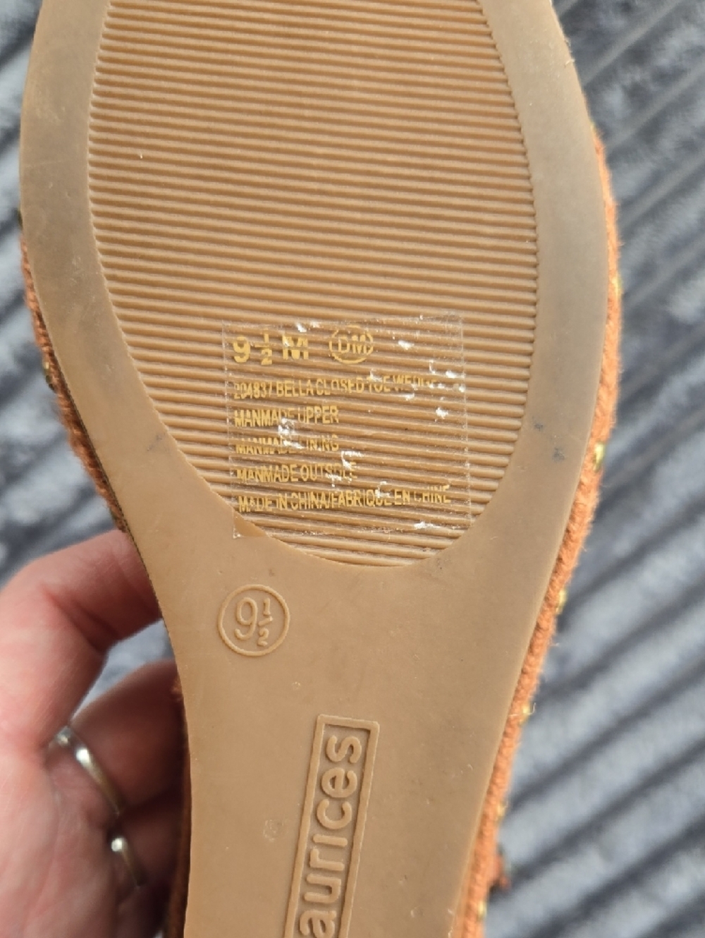 Maurices Tan Cognac Ankle-Strap Wedge Espadrilles - Picture 2 of 4
